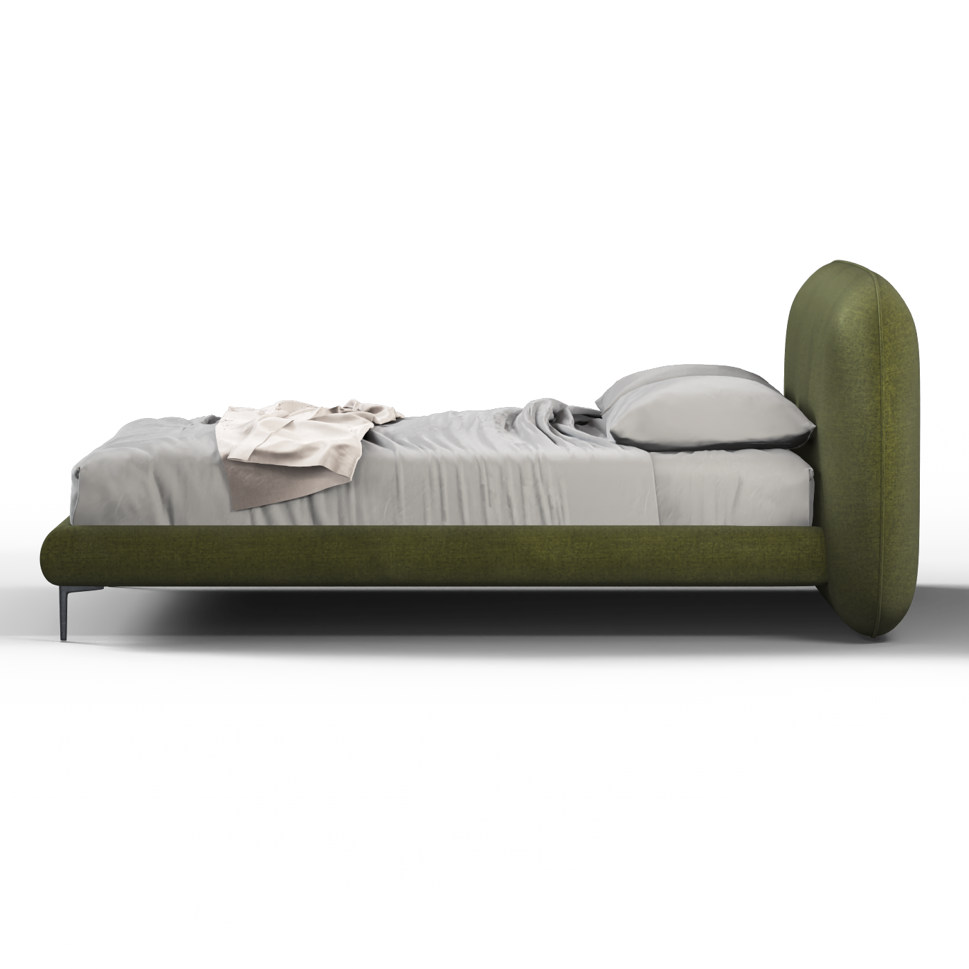 Bolzano Upholstered Bed with Curved Headboard