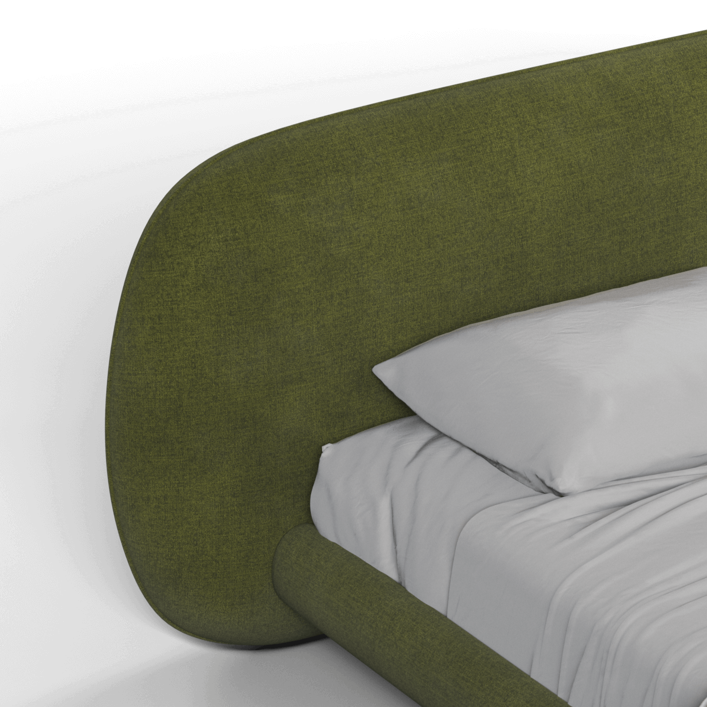 Bolzano Upholstered Bed with Curved Headboard