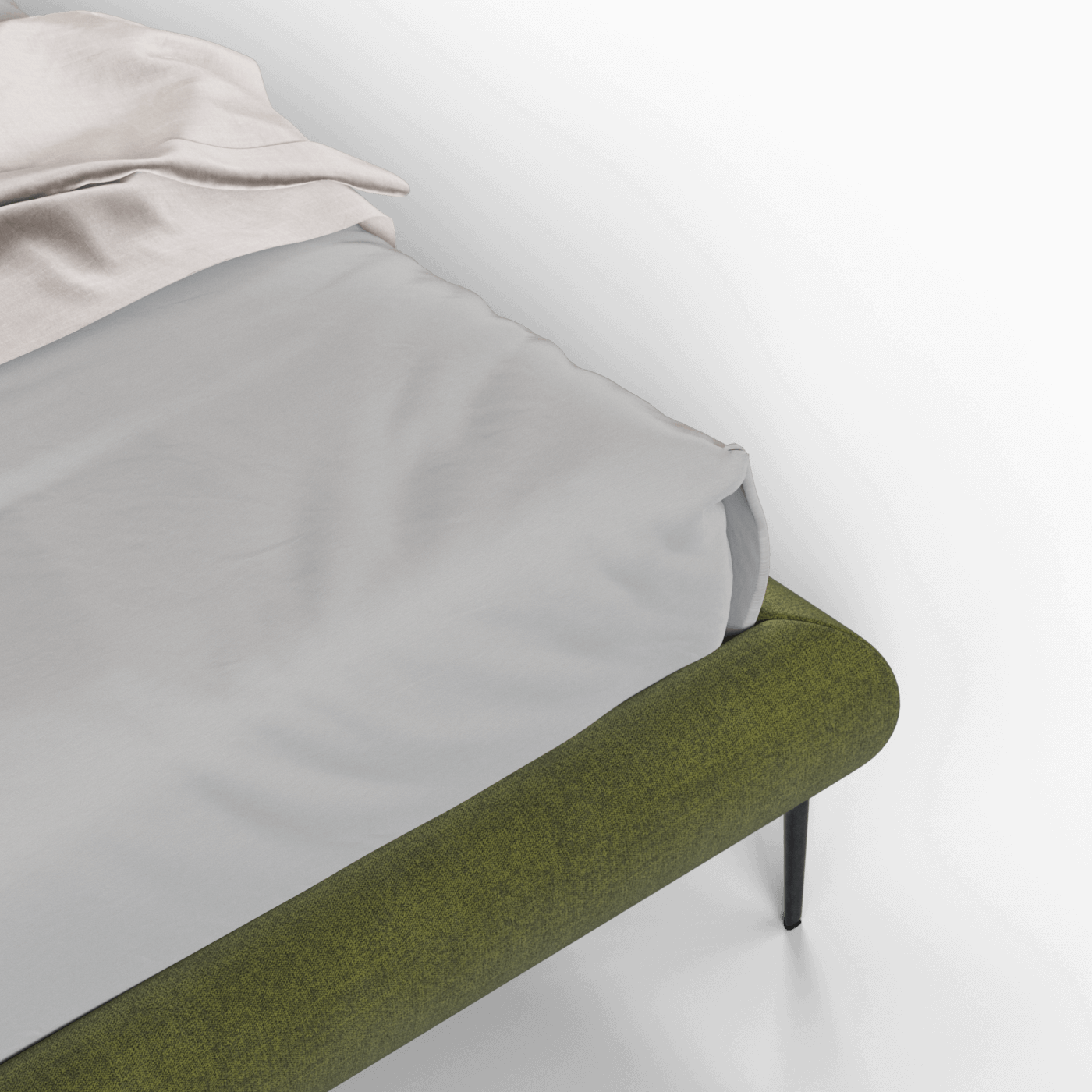 Bolzano Upholstered Bed with Curved Headboard