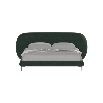 Bolzano Upholstered Bed with Curved Headboard