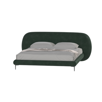 Bolzano Upholstered Bed with Curved Headboard