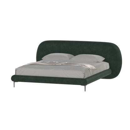 Bolzano Upholstered Bed with Curved Headboard