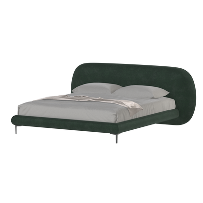 Bolzano Upholstered Bed with Curved Headboard