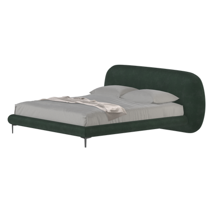 Bolzano Upholstered Bed with Curved Headboard