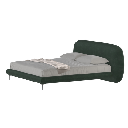 Bolzano Upholstered Bed with Curved Headboard