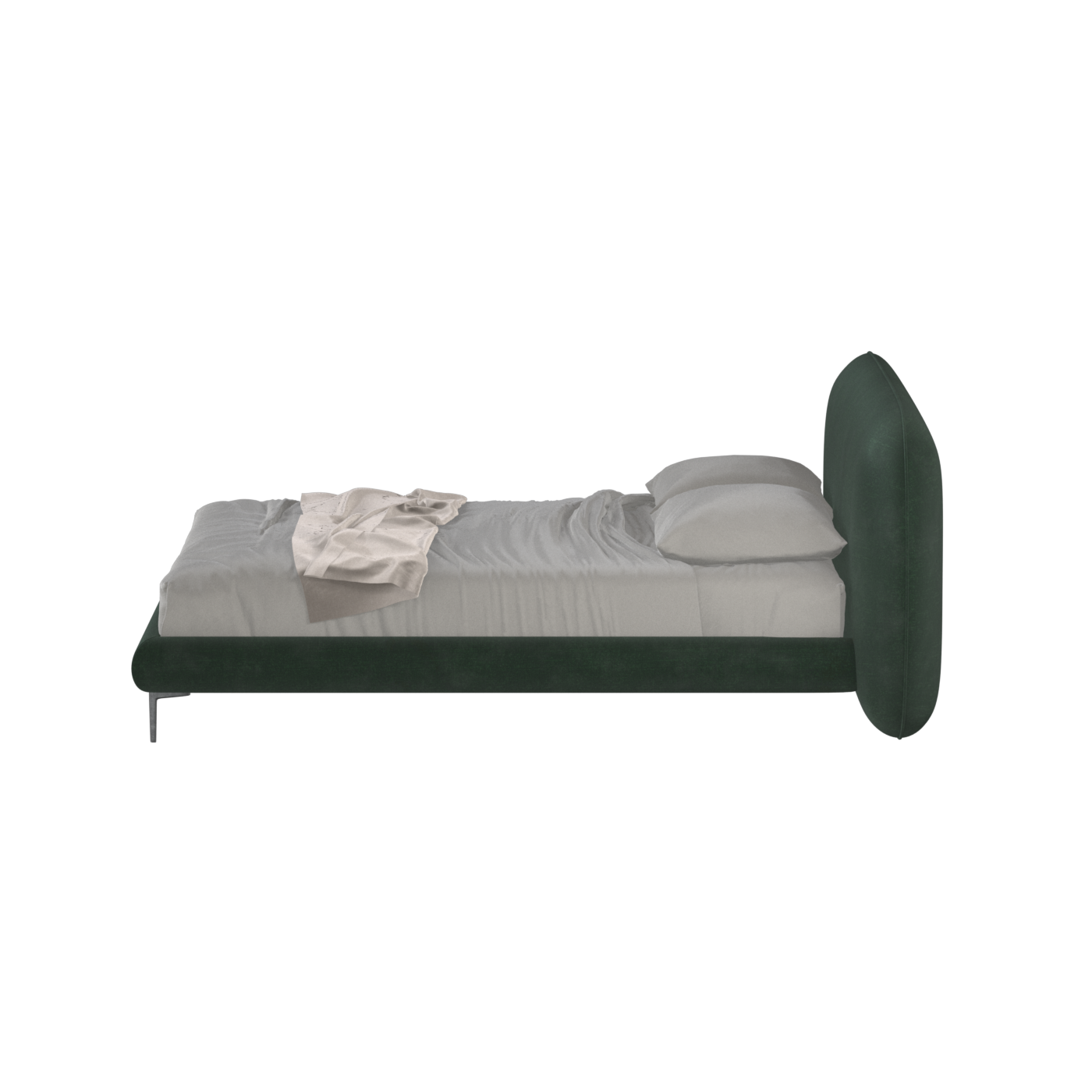 Bolzano Upholstered Bed with Curved Headboard