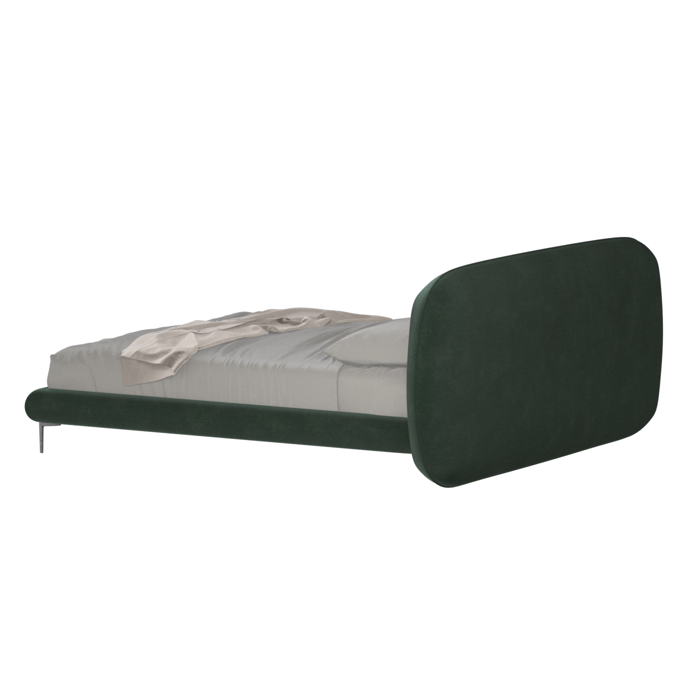 Bolzano Upholstered Bed with Curved Headboard