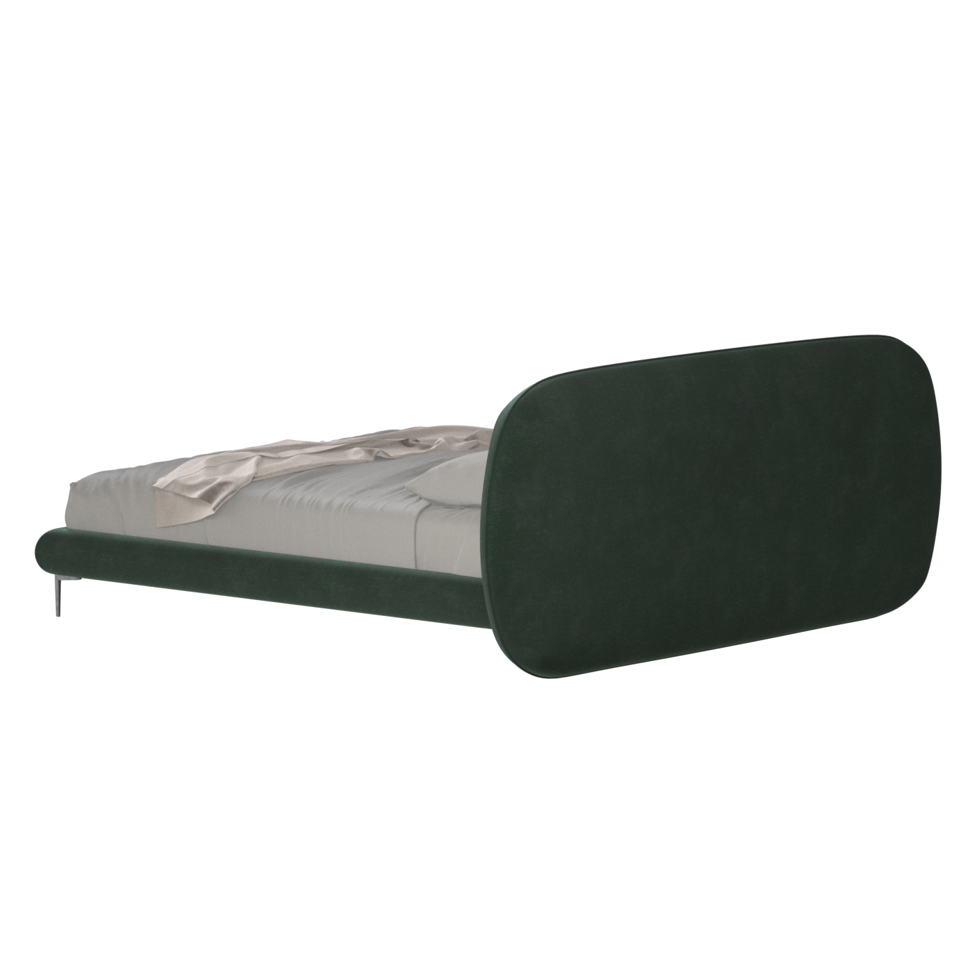 Bolzano Upholstered Bed with Curved Headboard