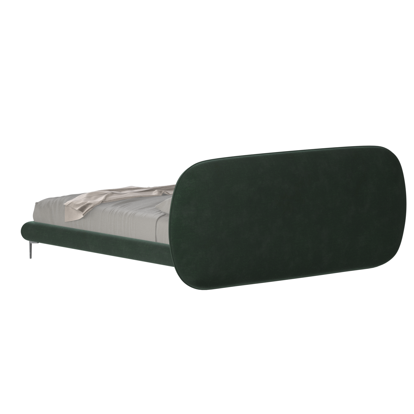 Bolzano Upholstered Bed with Curved Headboard