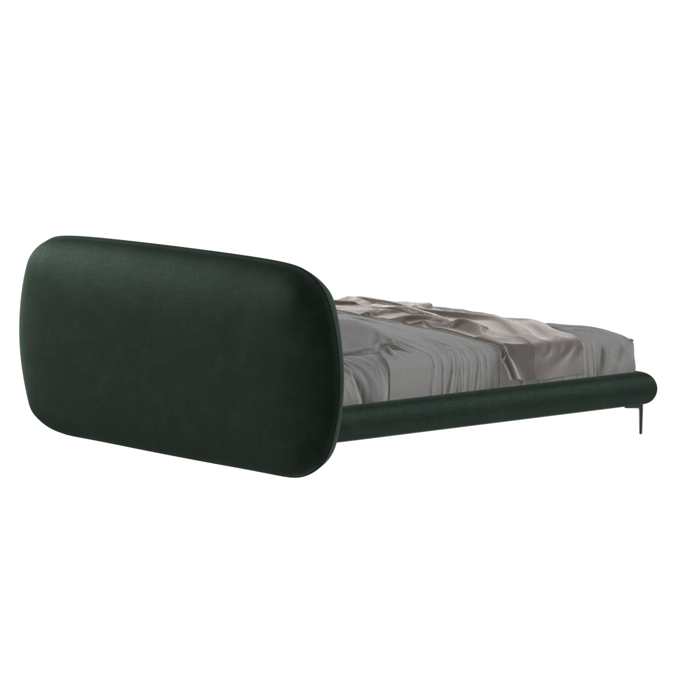Bolzano Upholstered Bed with Curved Headboard