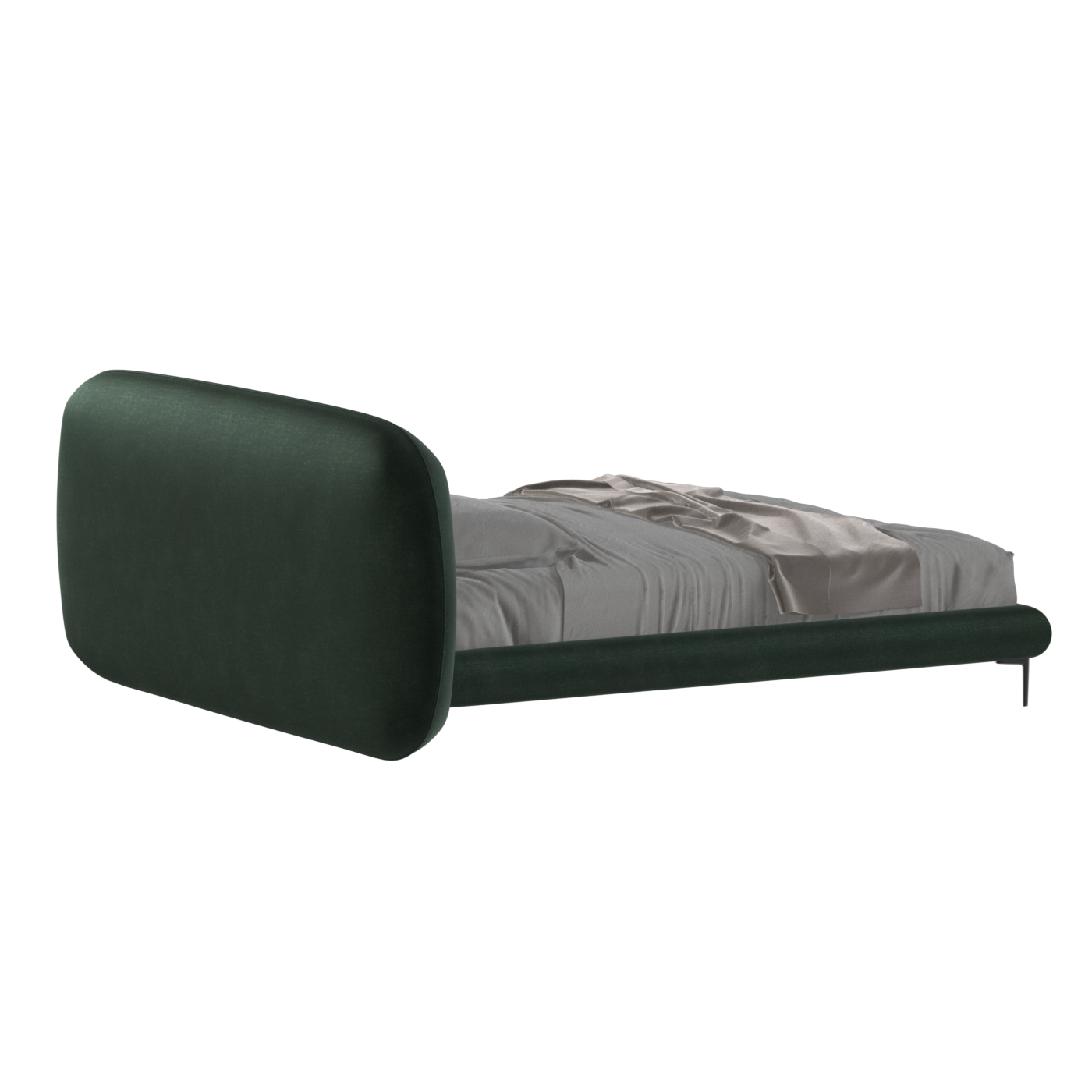 Bolzano Upholstered Bed with Curved Headboard