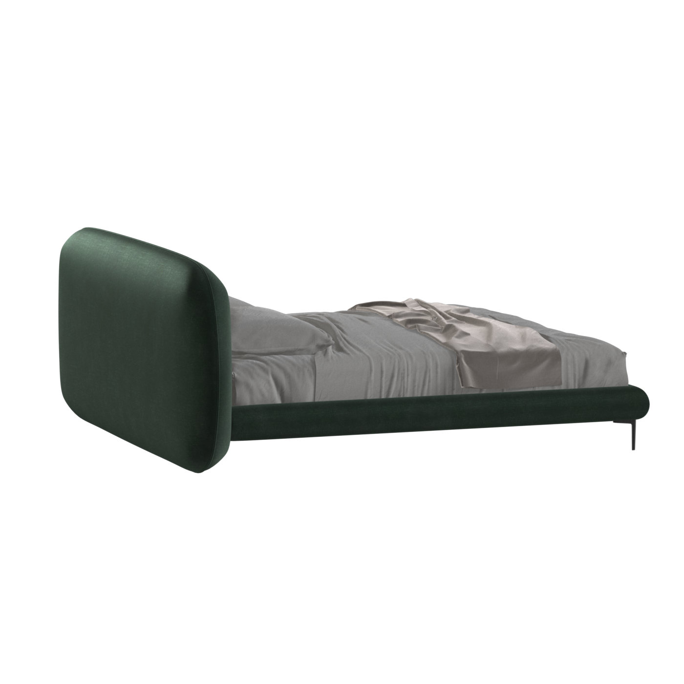 Bolzano Upholstered Bed with Curved Headboard