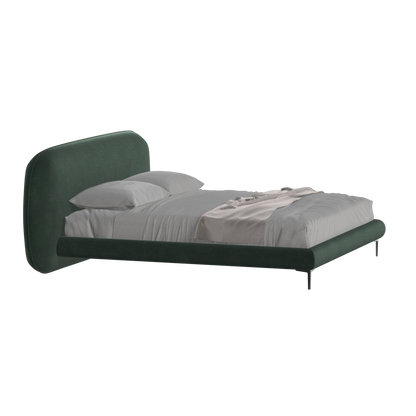 Bolzano Upholstered Bed with Curved Headboard