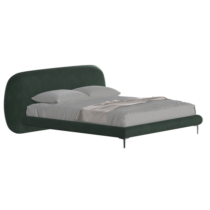Bolzano Upholstered Bed with Curved Headboard
