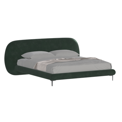 Bolzano Upholstered Bed with Curved Headboard