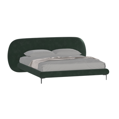 Bolzano Upholstered Bed with Curved Headboard