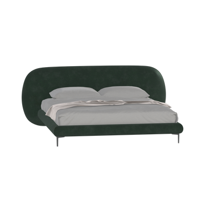 Bolzano Upholstered Bed with Curved Headboard