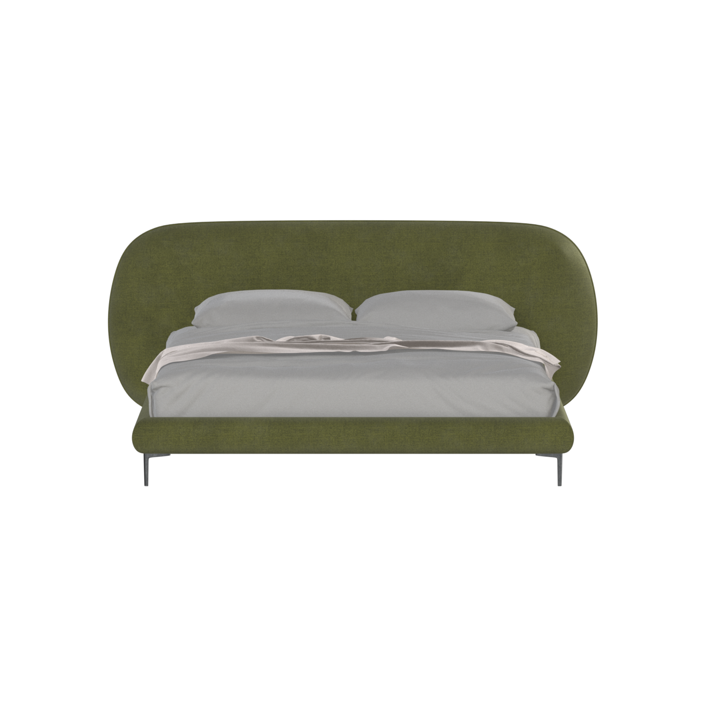 Bolzano Upholstered Bed with Curved Headboard