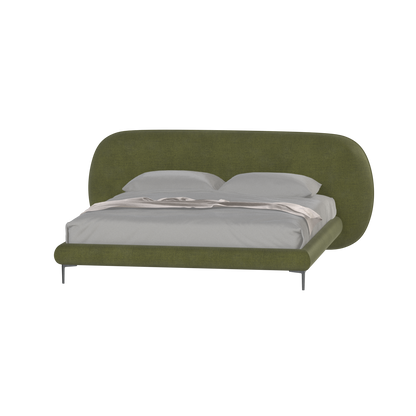 Bolzano Upholstered Bed with Curved Headboard