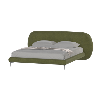 Bolzano Upholstered Bed with Curved Headboard