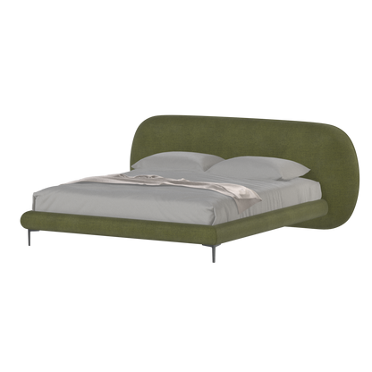 Bolzano Upholstered Bed with Curved Headboard