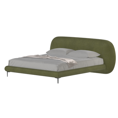 Bolzano Upholstered Bed with Curved Headboard
