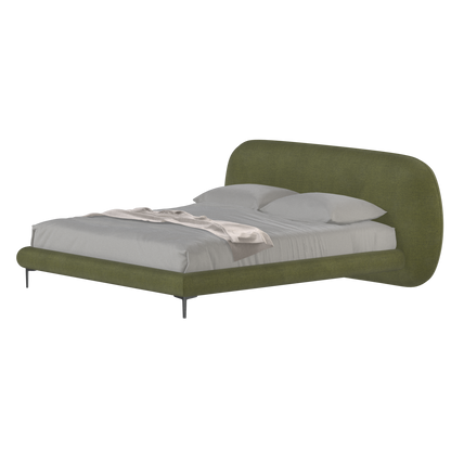 Bolzano Upholstered Bed with Curved Headboard
