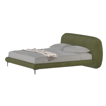Bolzano Upholstered Bed with Curved Headboard