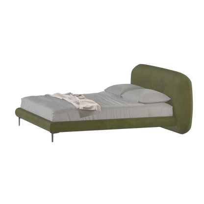Bolzano Upholstered Bed with Curved Headboard
