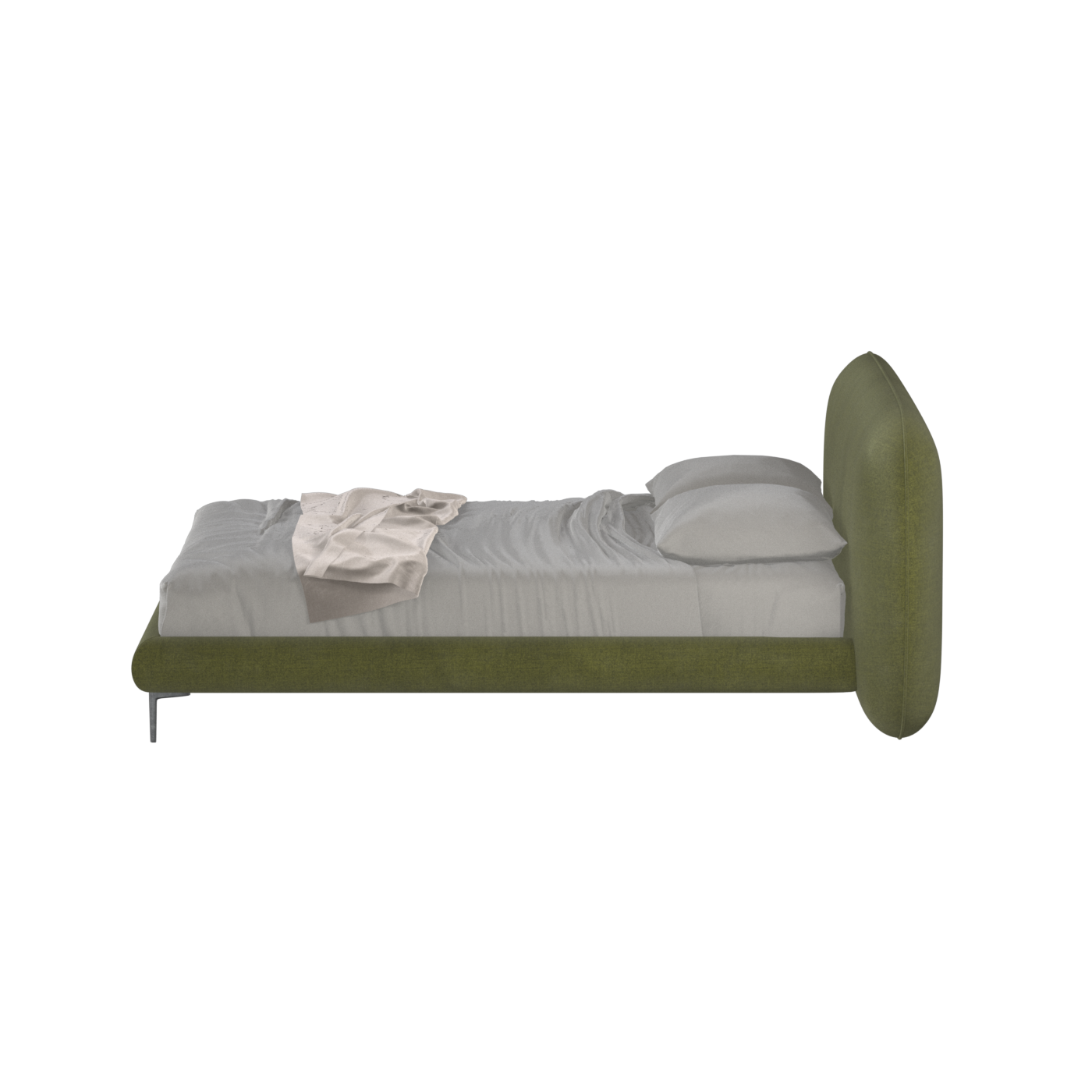 Bolzano Upholstered Bed with Curved Headboard