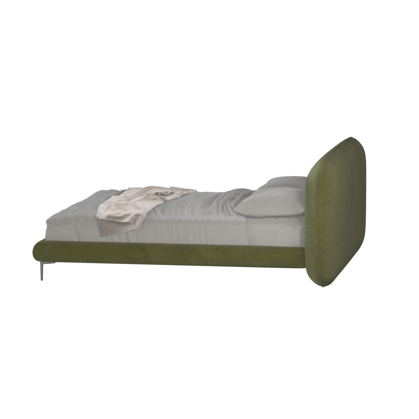 Bolzano Upholstered Bed with Curved Headboard