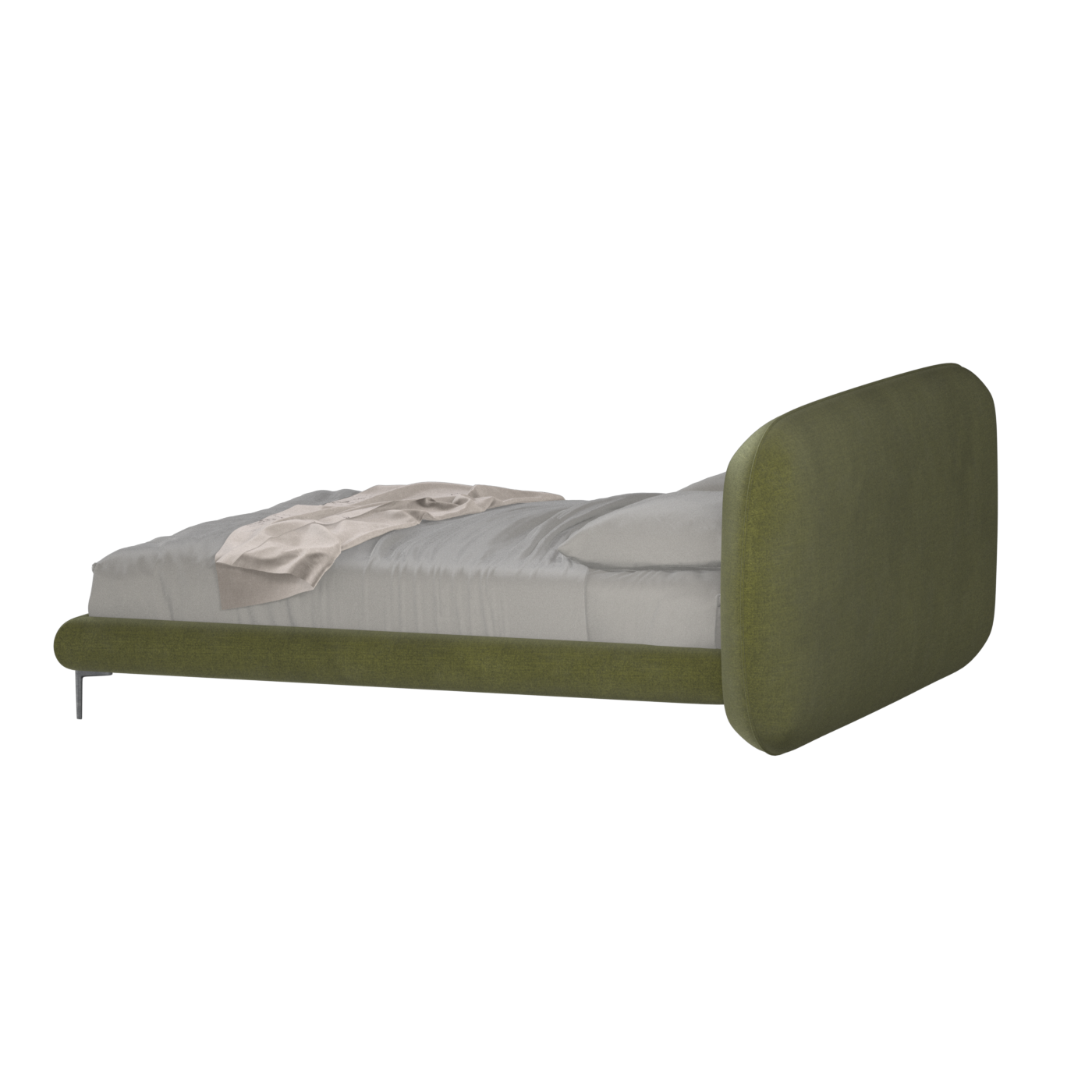 Bolzano Upholstered Bed with Curved Headboard