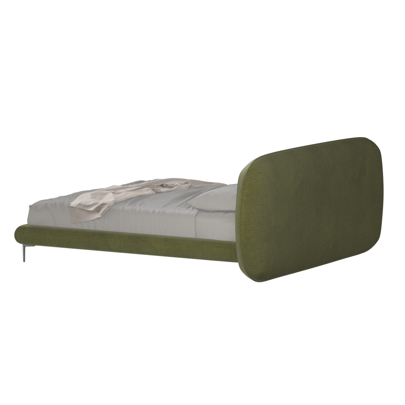 Bolzano Upholstered Bed with Curved Headboard