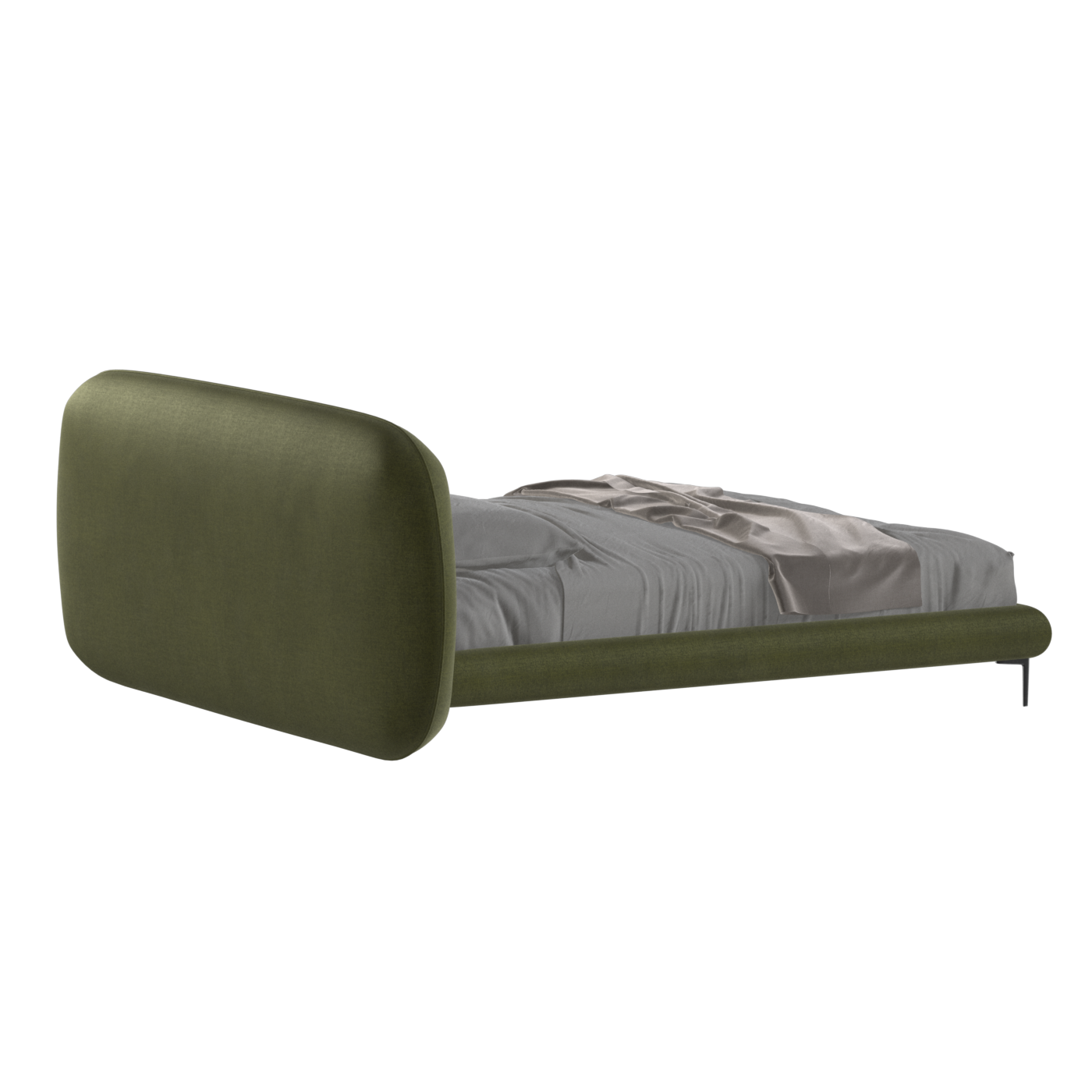 Bolzano Upholstered Bed with Curved Headboard