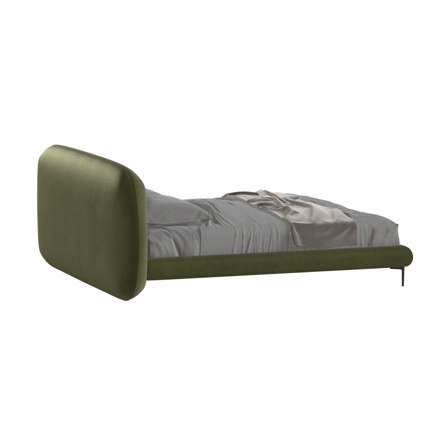 Bolzano Upholstered Bed with Curved Headboard