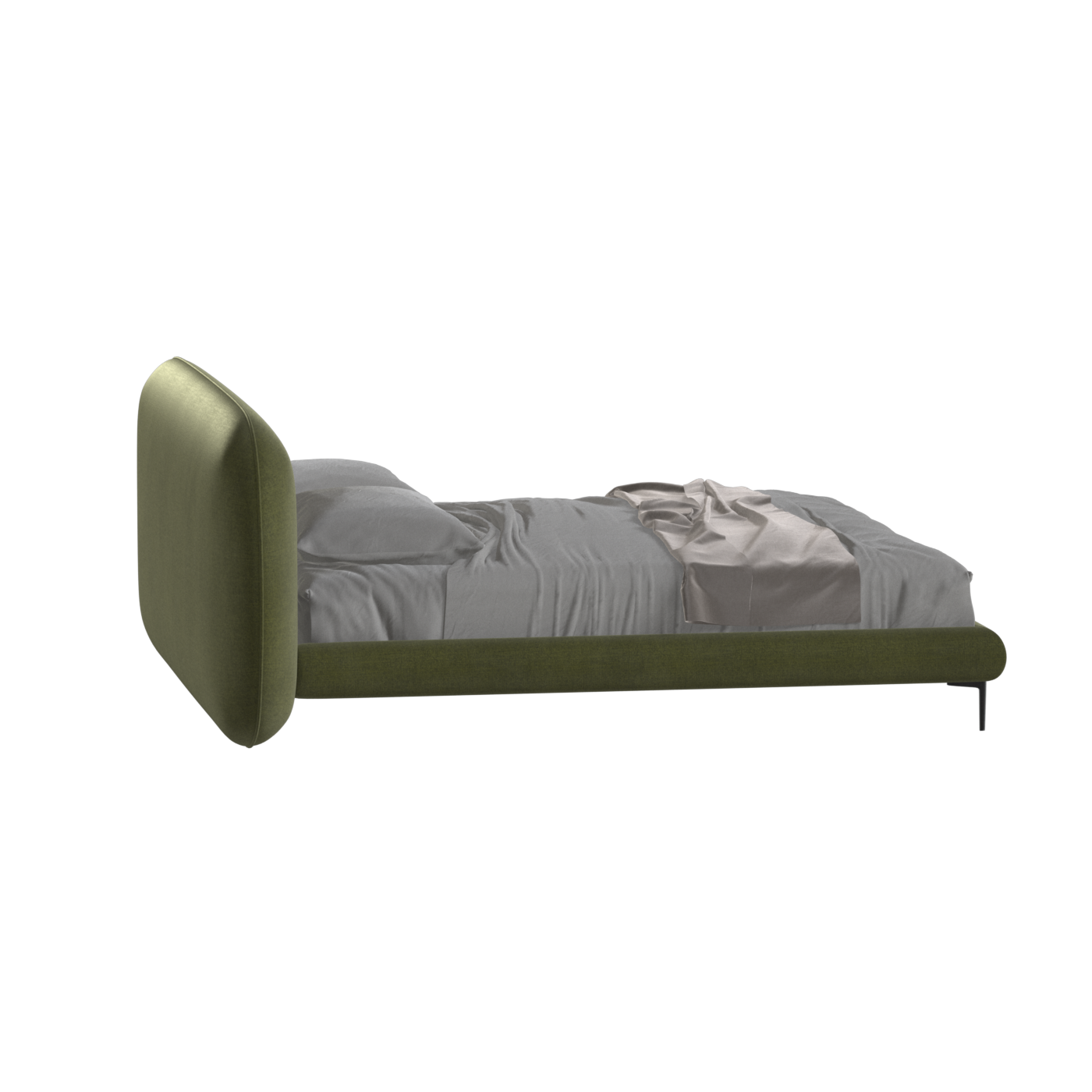 Bolzano Upholstered Bed with Curved Headboard