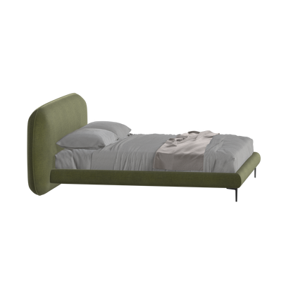 Bolzano Upholstered Bed with Curved Headboard
