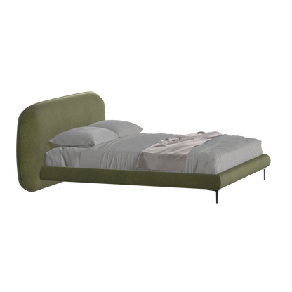 Bolzano Upholstered Bed with Curved Headboard
