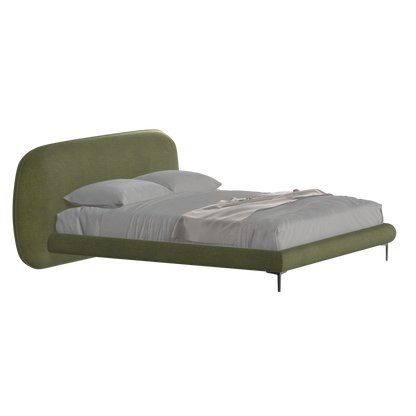 Bolzano Upholstered Bed with Curved Headboard