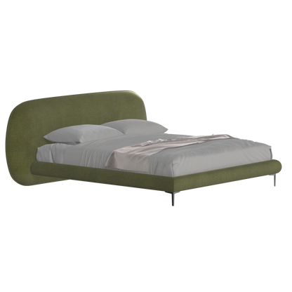 Bolzano Upholstered Bed with Curved Headboard