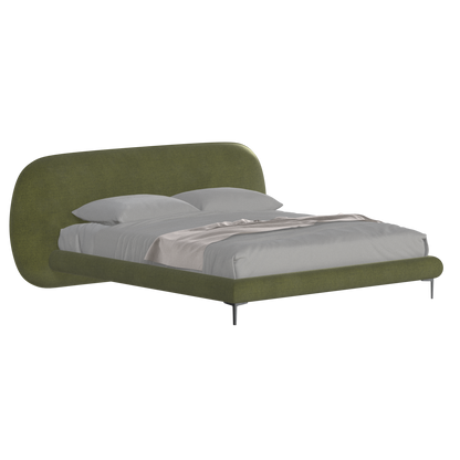 Bolzano Upholstered Bed with Curved Headboard