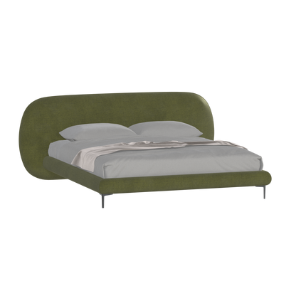 Bolzano Upholstered Bed with Curved Headboard