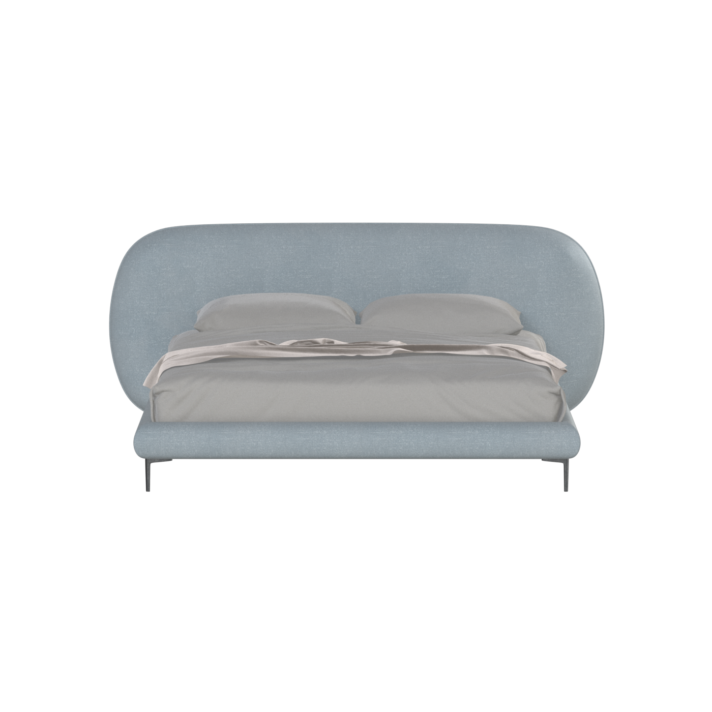 Bolzano Upholstered Bed with Curved Headboard