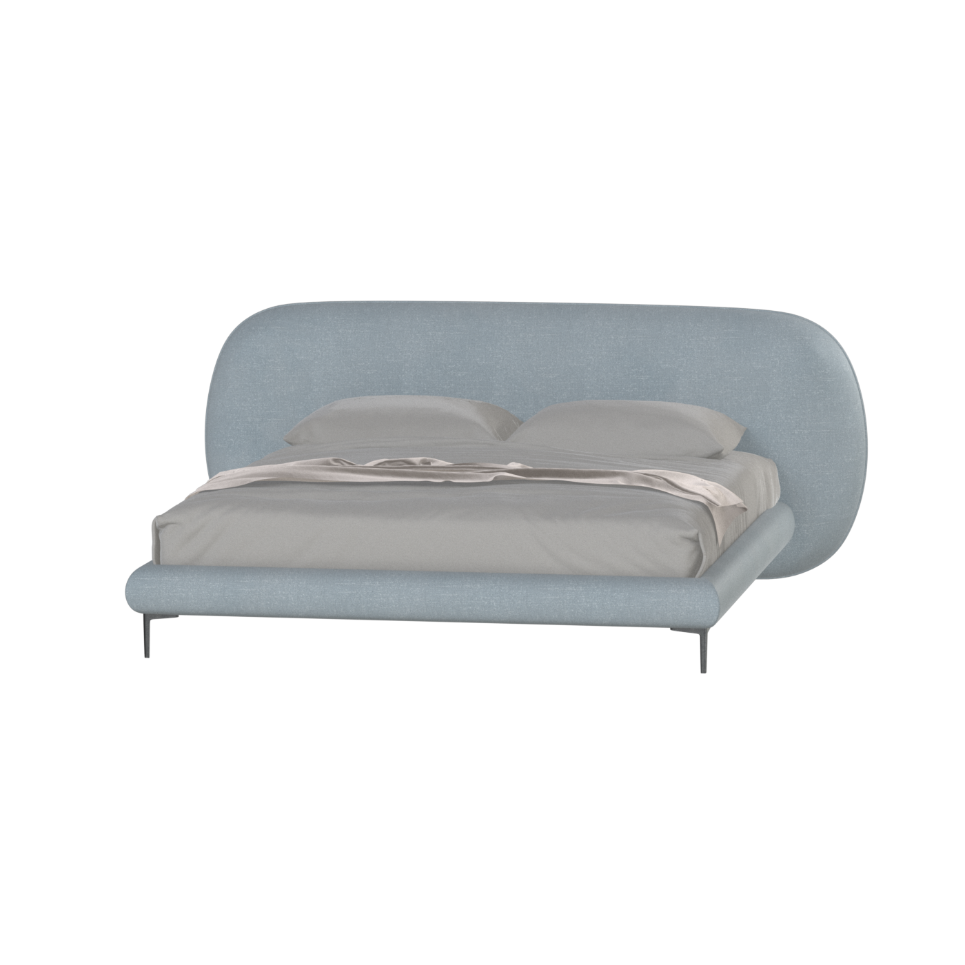 Bolzano Upholstered Bed with Curved Headboard