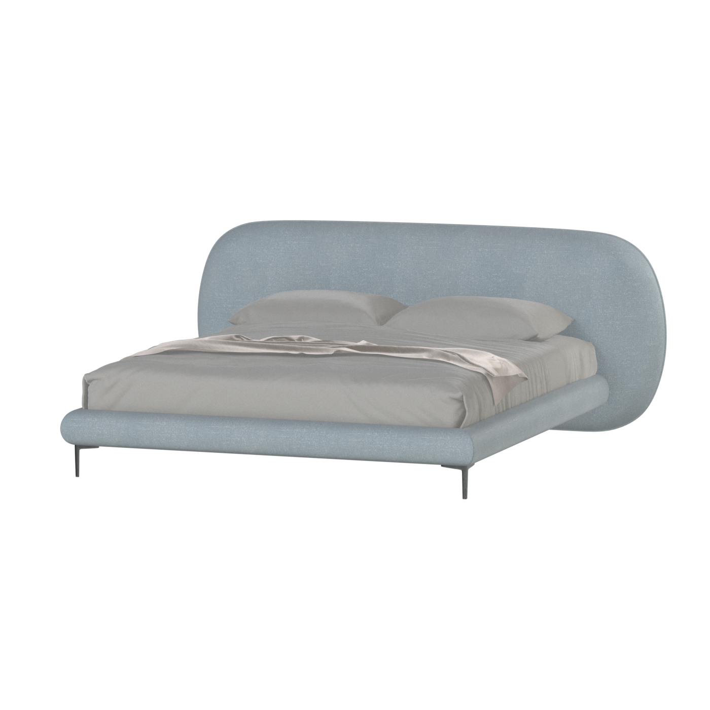 Bolzano Upholstered Bed with Curved Headboard