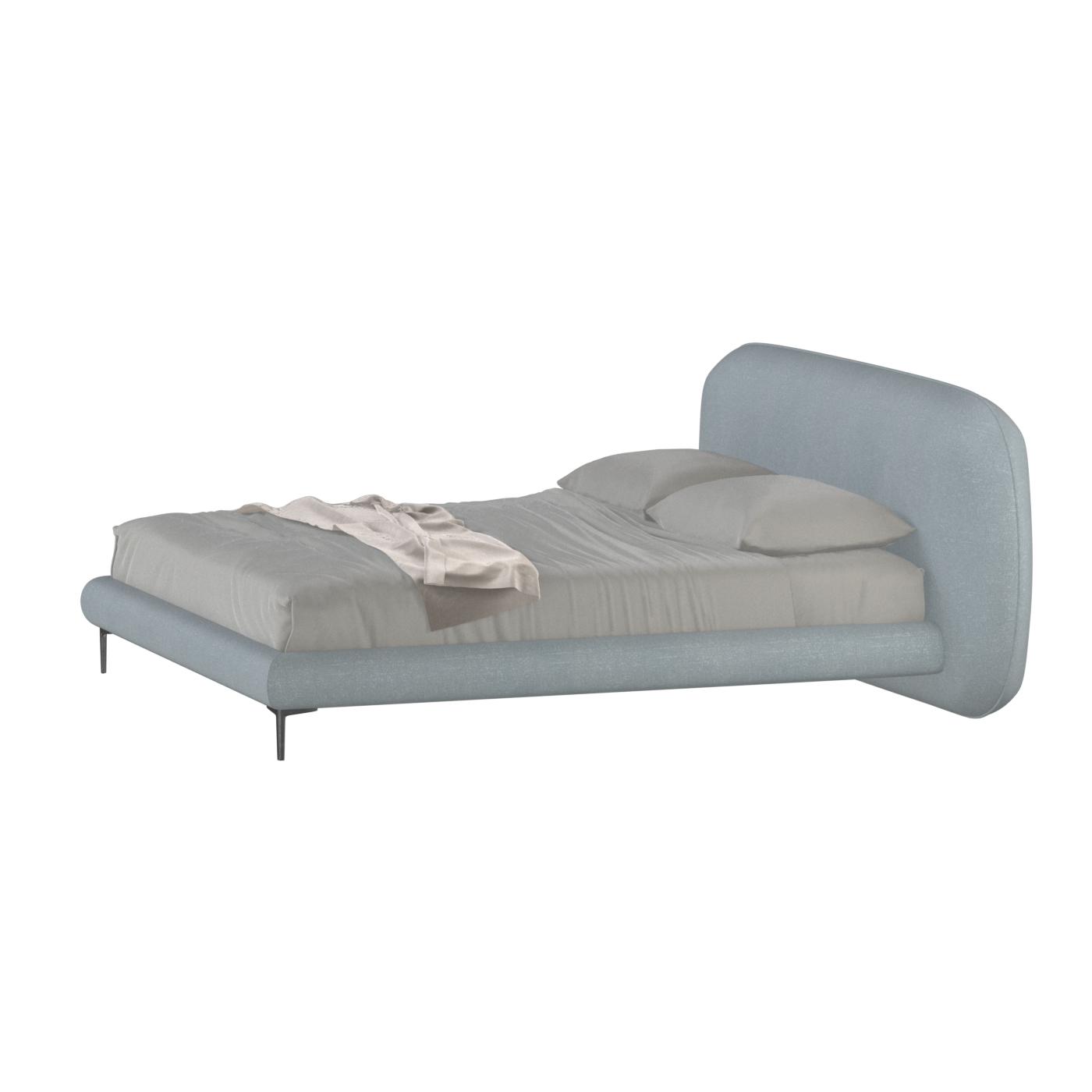 Bolzano Upholstered Bed with Curved Headboard