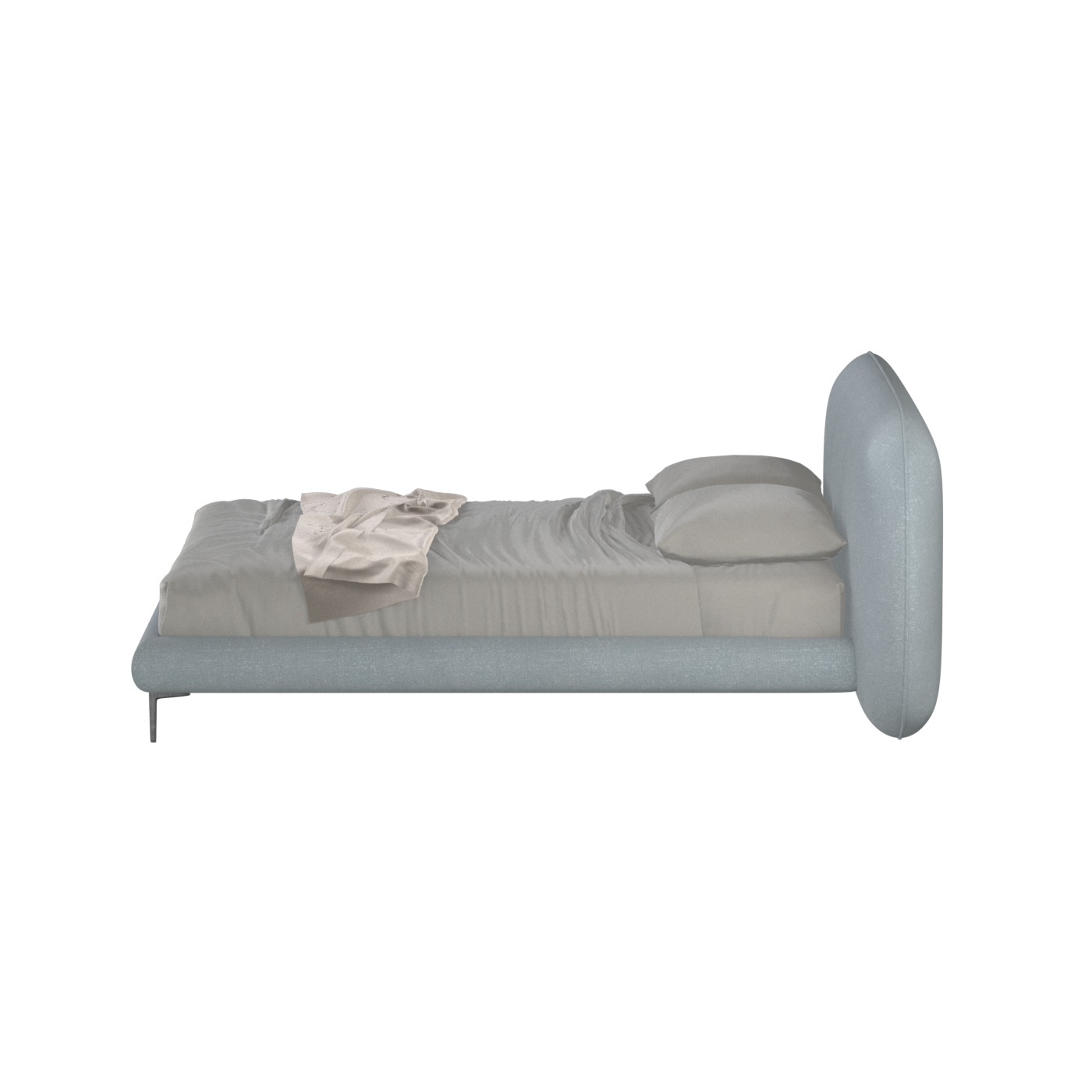 Bolzano Upholstered Bed with Curved Headboard