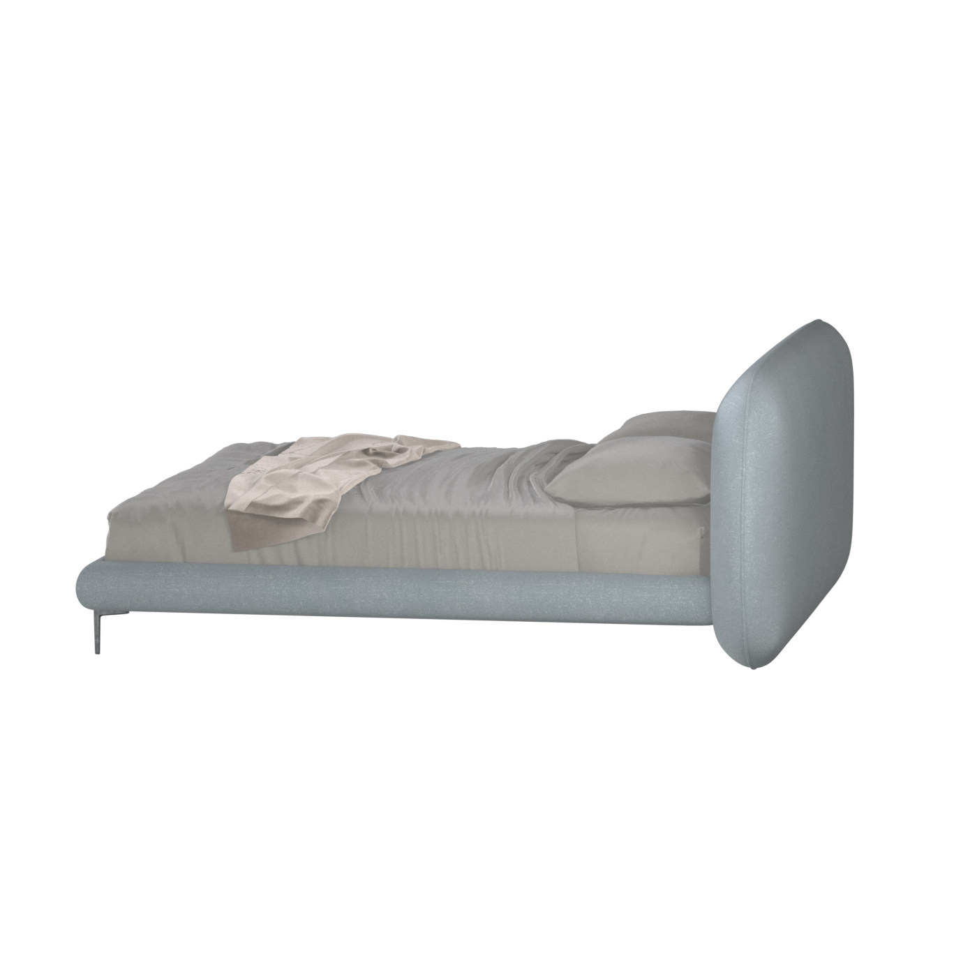 Bolzano Upholstered Bed with Curved Headboard