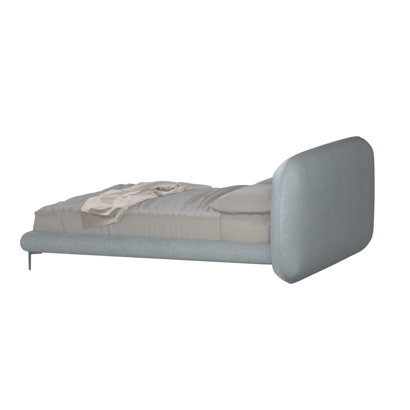 Bolzano Upholstered Bed with Curved Headboard