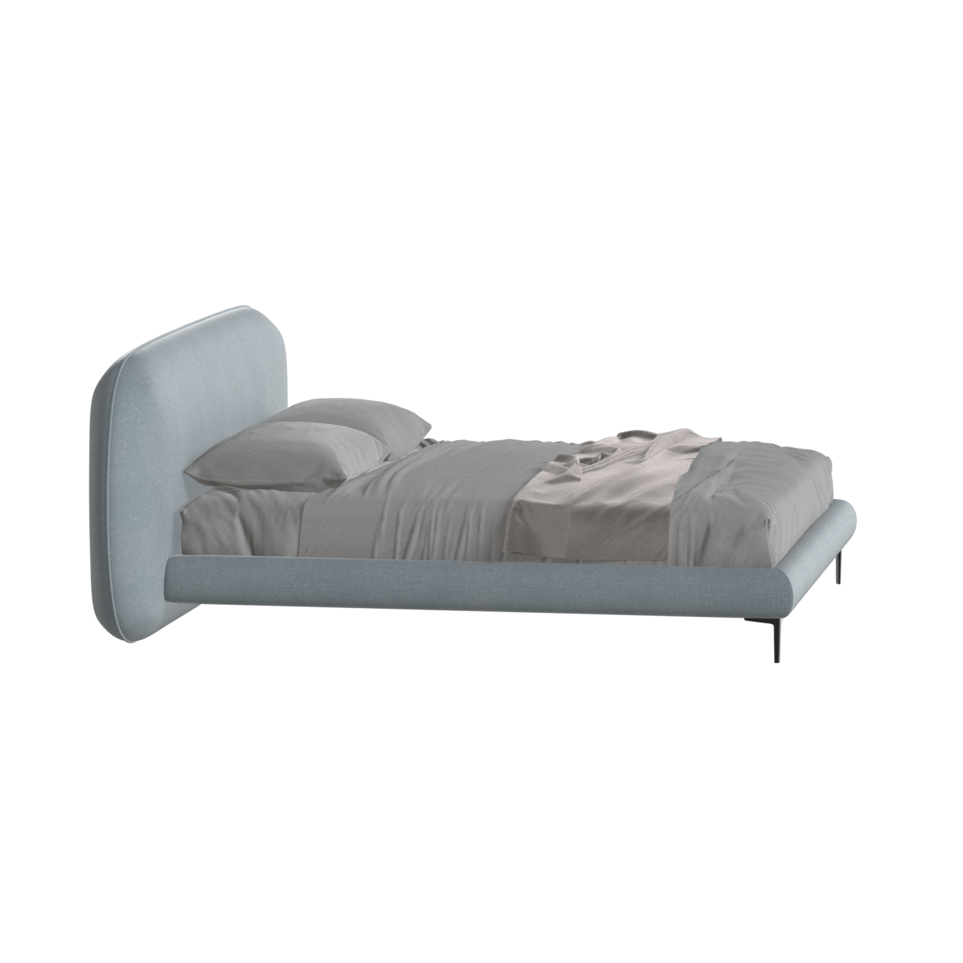 Bolzano Upholstered Bed with Curved Headboard